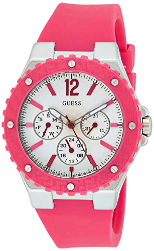 Guess Damen-Armbanduhr Analog Quarz Silikon W90084L2 von GUESS