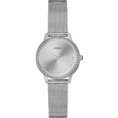 Guess Damen Analog Quarz Uhr mit Edelstahl Armband W0647L6 von Guess