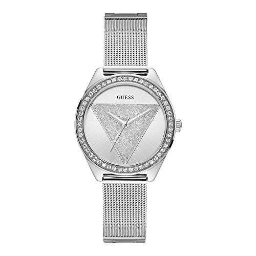 GUESS Damen Analog Quarz Uhr mit Edelstahl Armband 8.43124E+12 von GUESS