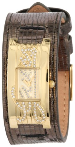 Guess Damen-Armbanduhr XL Analog Leder W90056L1 von Guess