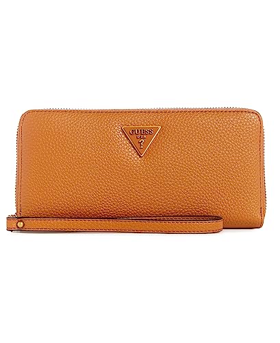 GUESS Damen Becci Große Geldbörse mit Reißverschluss, Clutch, Cognac von GUESS