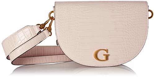 Guess Damen Creme Danna Saddle Bag, Rosa von Guess