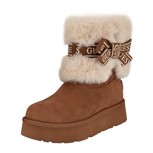 GUESS Damen Denla Stiefelette, Mittelbraun 210, 42 EU von GUESS