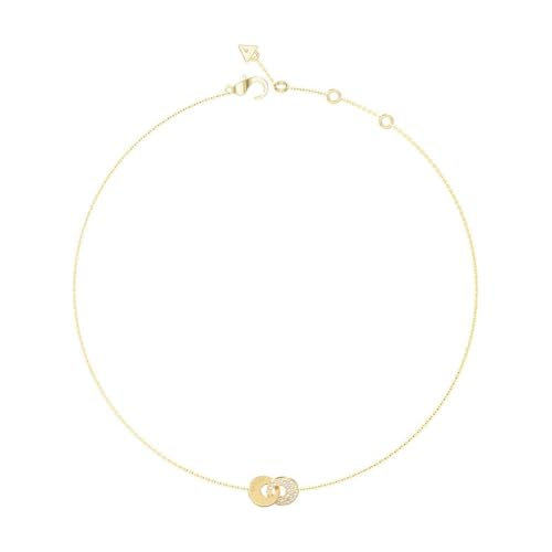 Guess Damen-Kette Two Links Pavée Goldfarben JUBN05219JWYG von Guess