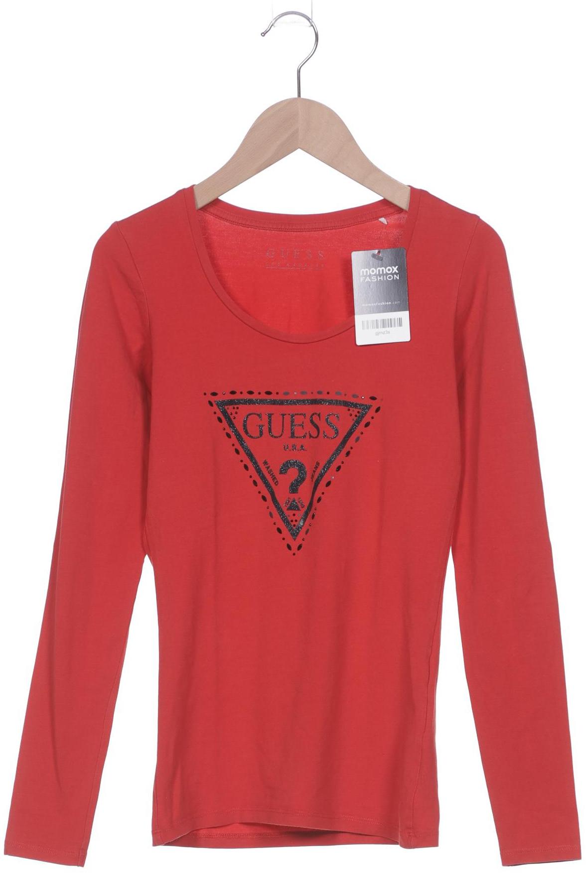 Guess Damen Langarmshirt, rot, Gr. 32 von Guess