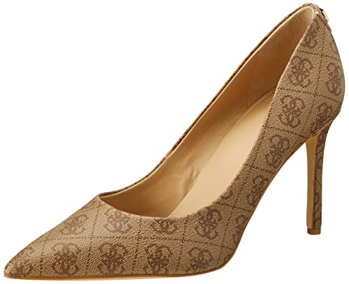 Guess Damen Piera2 Schuhe mit Absatz, Beige Brown, 40 EU von GUESS