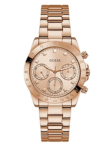 GUESS Damen Analog-Digital Quarz Uhr mit Edelstahl Armband GW0314L3 von GUESS