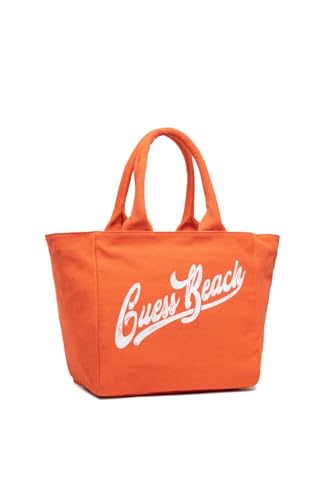 Guess Damentasche mit Doppelgriffen, Sommer, Strandtasche, Orange, D4/010, Orange, Einheitsgröße von GUESS