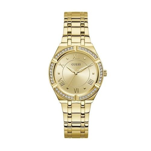 GUESS Damen Analog Quarz Uhr mit Silikon Armband GW0033L2 von GUESS