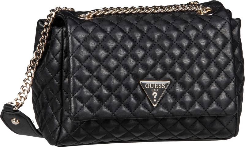 Guess Eco Rianee Conv Flap 54121  in Schwarz (3.3 Liter), Umhängetasche von Guess