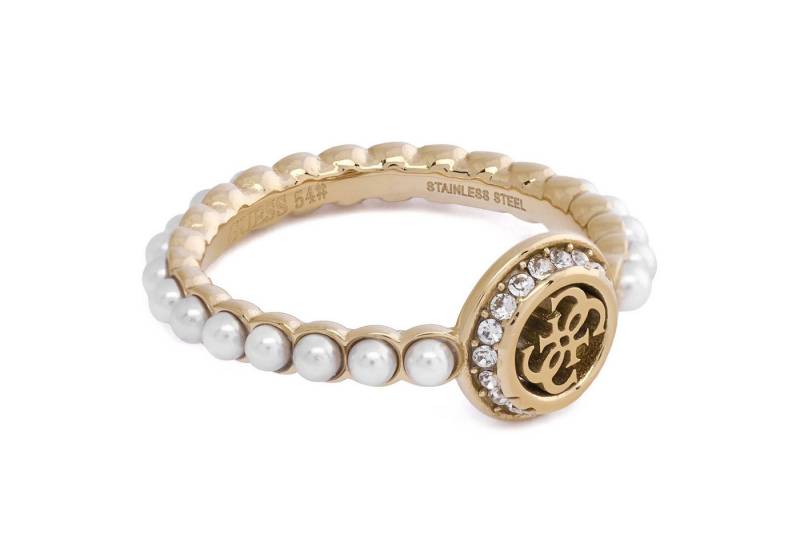 Guess Fingerring Damen4G Tiny Pearly Goldfarben Guess Fingerring Damen4G Tiny Pearly Goldfarben von Guess