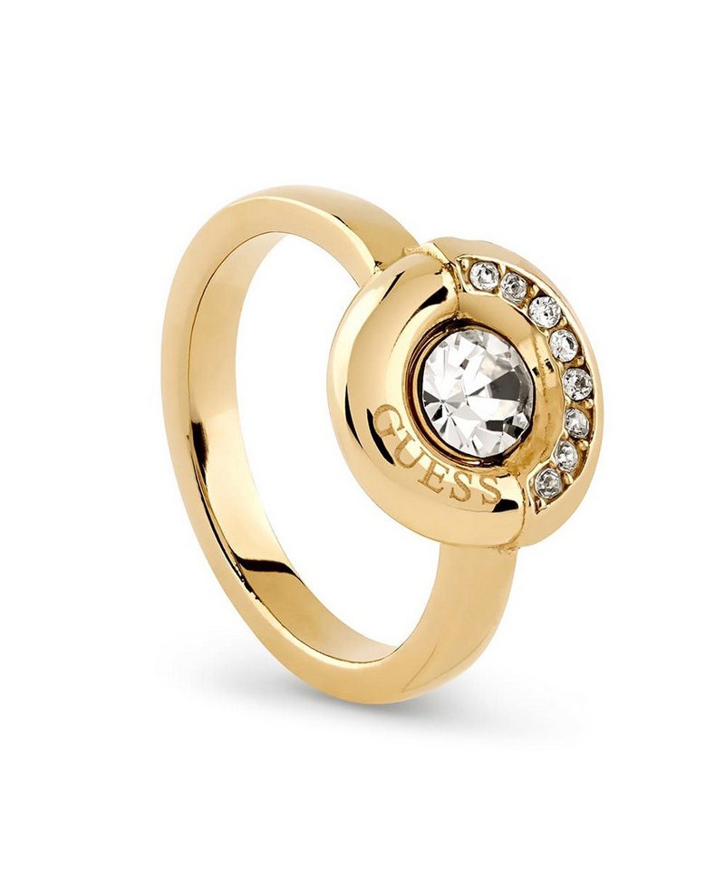 Guess Fingerring DamenCoin Pave Solitär Silberfarben von Guess