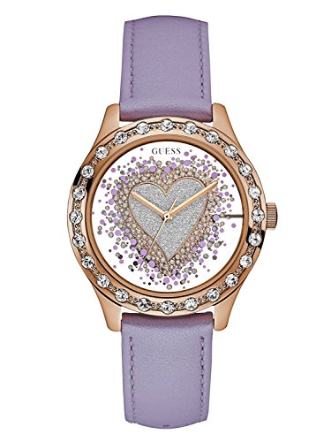 Guess Damen Analog Quarz Uhr mit Leder Armband W0909L3 von Guess