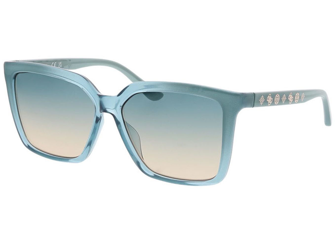 Guess GU00099 89W 55-13 Sonnenbrille mit Sehstärke erhältlich, Damen, Vollrand, Eckig von Guess