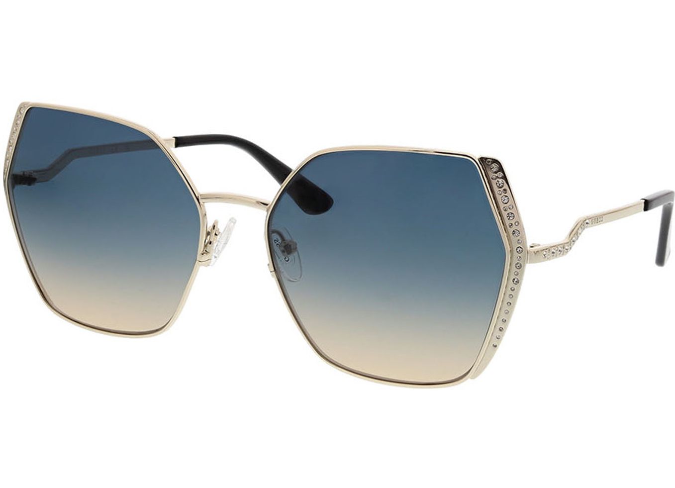 Guess GU7843-S 33W 61-18 Sonnenbrille mit Sehstärke erhältlich, Damen, Vollrand, geometric von Guess