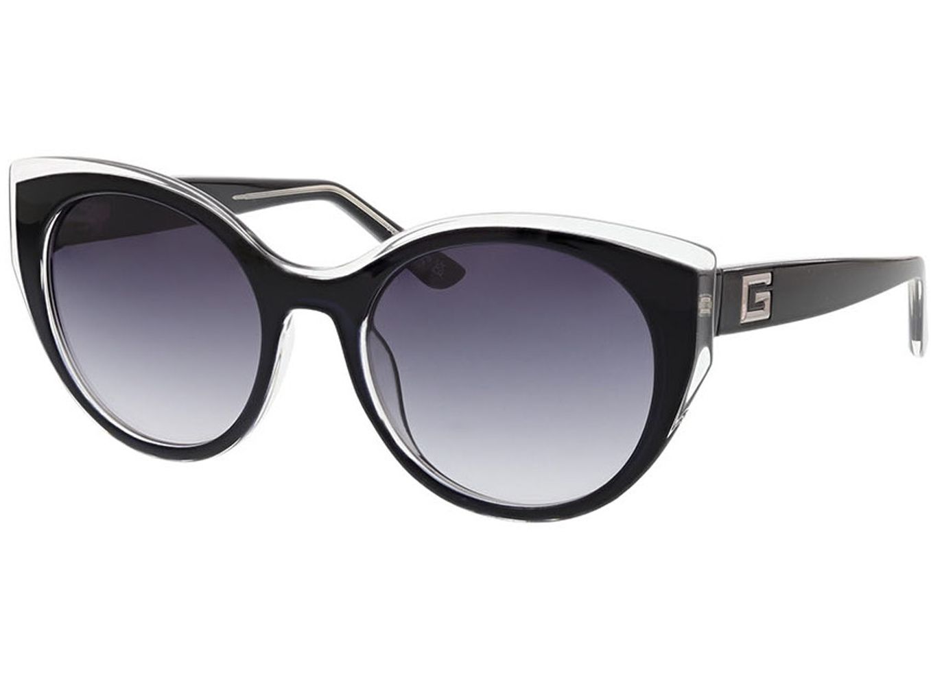 Guess GU7909 05B 53-19 Sonnenbrille mit Sehstärke erhältlich, Damen, Vollrand, Rund von Guess