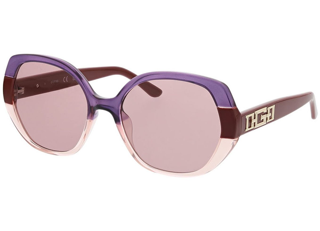 Guess GU7911 71Y 55-18 Sonnenbrille mit Sehstärke erhältlich, Damen, Vollrand, geometric von Guess