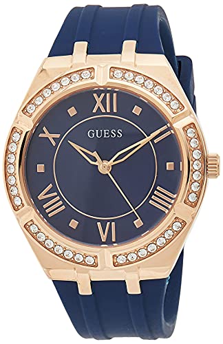 GUESS Damen Analog Quarz Uhr mit Silikon Armband GW0034L4 von GUESS