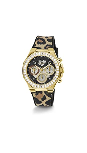 GUESS Damen Analog Quarz Uhr mit Leder Armband GW0463L1 von GUESS