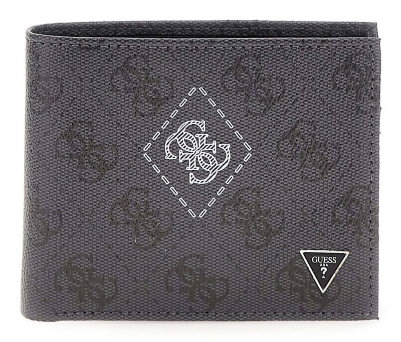 Guess Geldbörse Bifold Double Wallet, aus echtem Leder mit RFID-Blocker Schutz von Guess