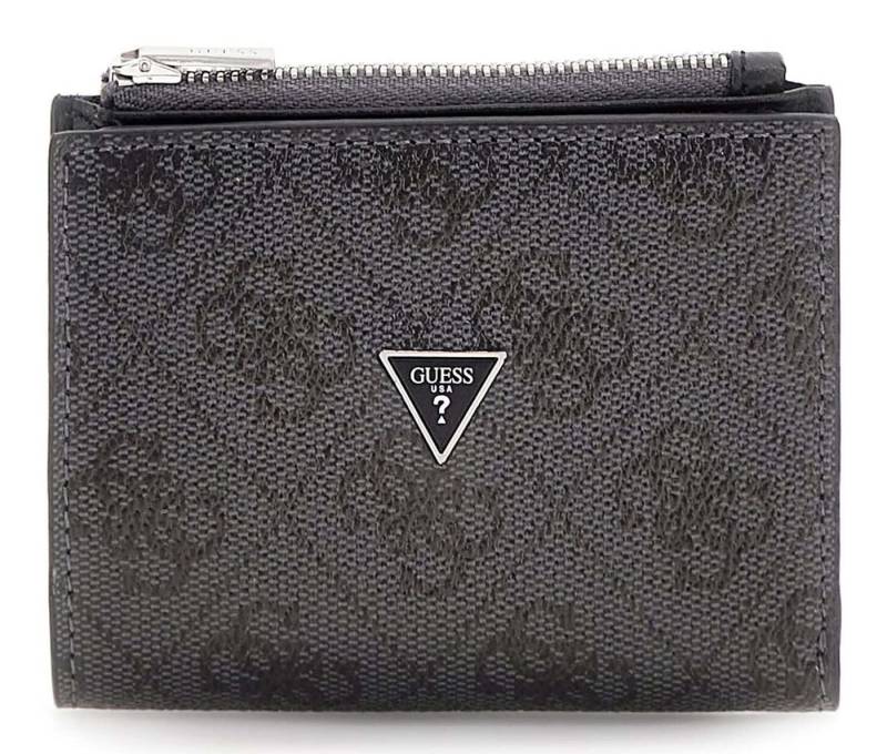 Guess Geldbörse Bifold Top Zip Wallet, aus echtem Leder mit RFID-Blocker Schutz von Guess