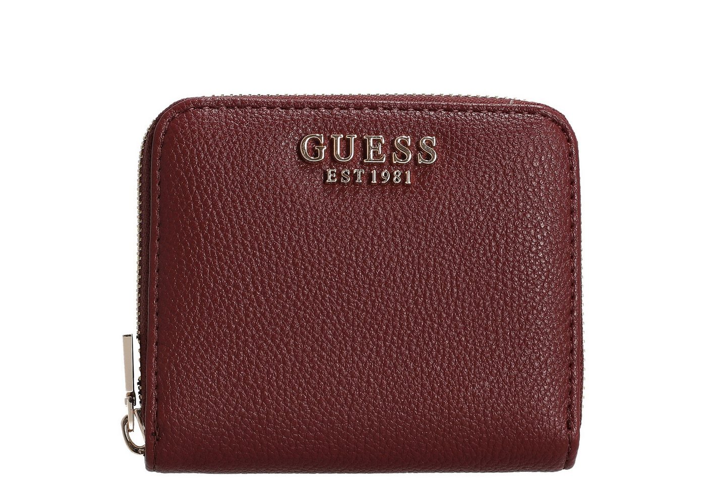 Guess Geldbörse Laurel II SLG Small Zip Around - Geldbörse 4cc 11 cm (wine) von Guess