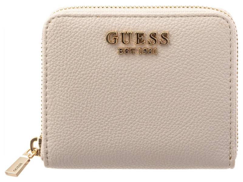 Guess Geldbörse SWBG7459137 LAUREL II SLG SMALL ZIP AROUND Woman (Stück, 1-tlg., 1), Logoschriftzug von Guess