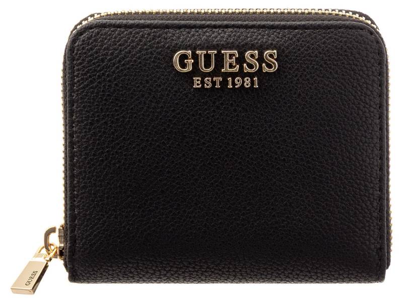Guess Geldbörse SWBG7459137 LAUREL II SLG SMALL ZIP AROUND Woman (Stück, 1-tlg., 1), Logoschriftzug von Guess