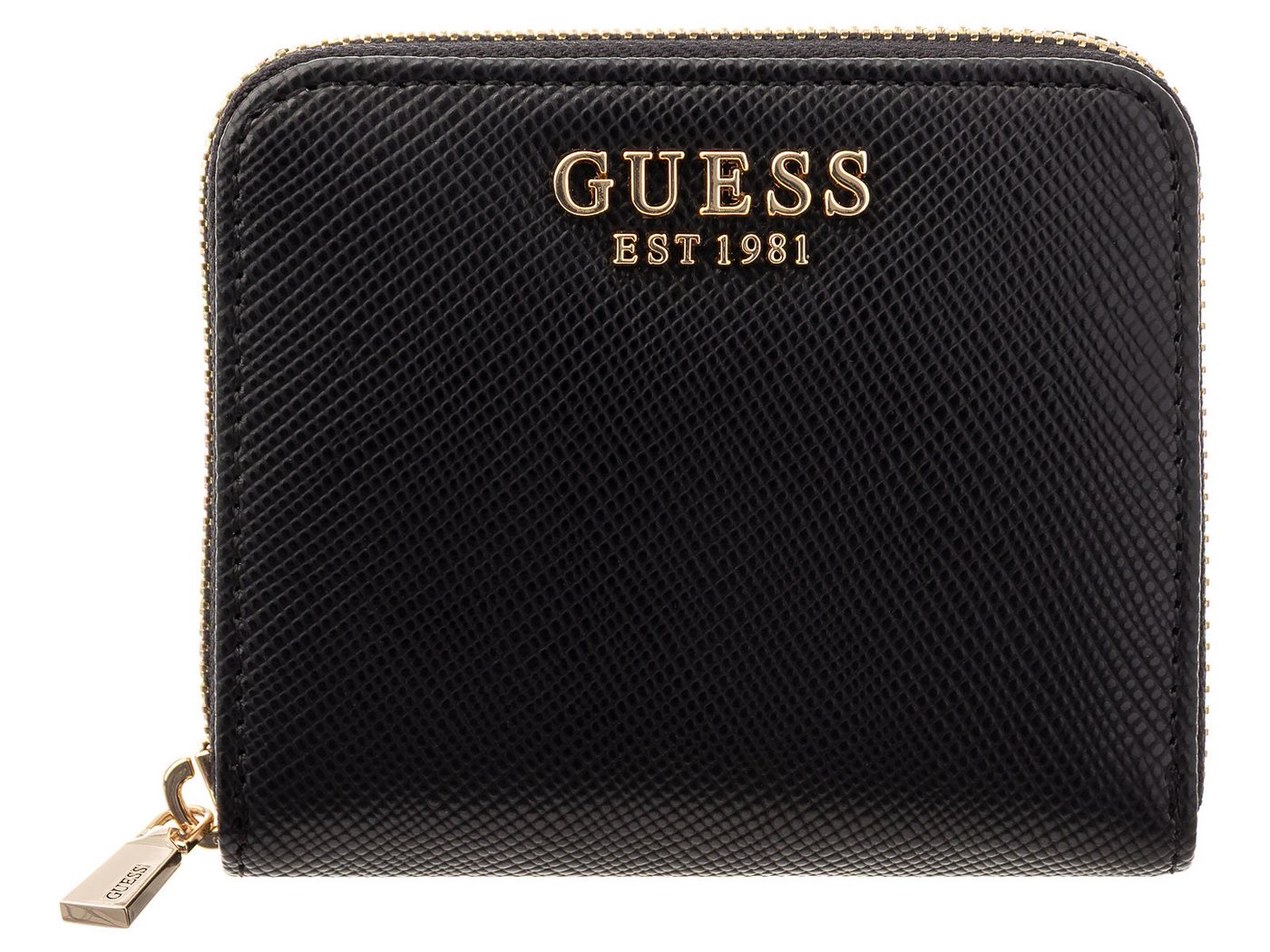 Guess Geldbörse SWZG7459137 LAUREL II SLG SMALL ZIP AROUND Woman (Stück, 1-tlg., 1), Logoschriftzug von Guess