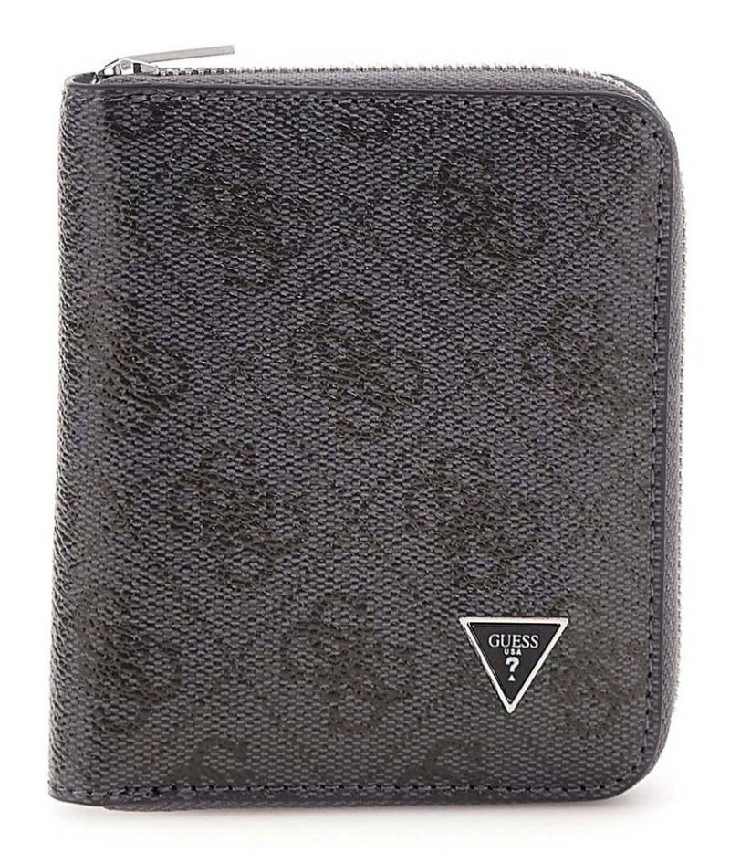 Guess Geldbörse Zip Around Wallet, aus echtem Leder mit RFID-Blocker Schutz von Guess