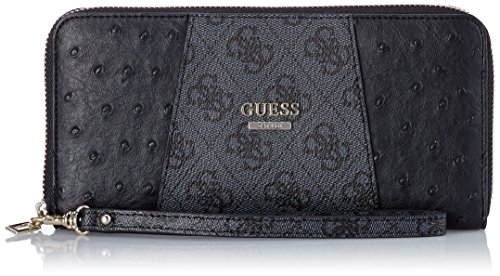 Guess Gia SLG Large Zip Around Geldbörse für Damen, Mehrfarbig Coal Multi, Einheitsgröße von GUESS