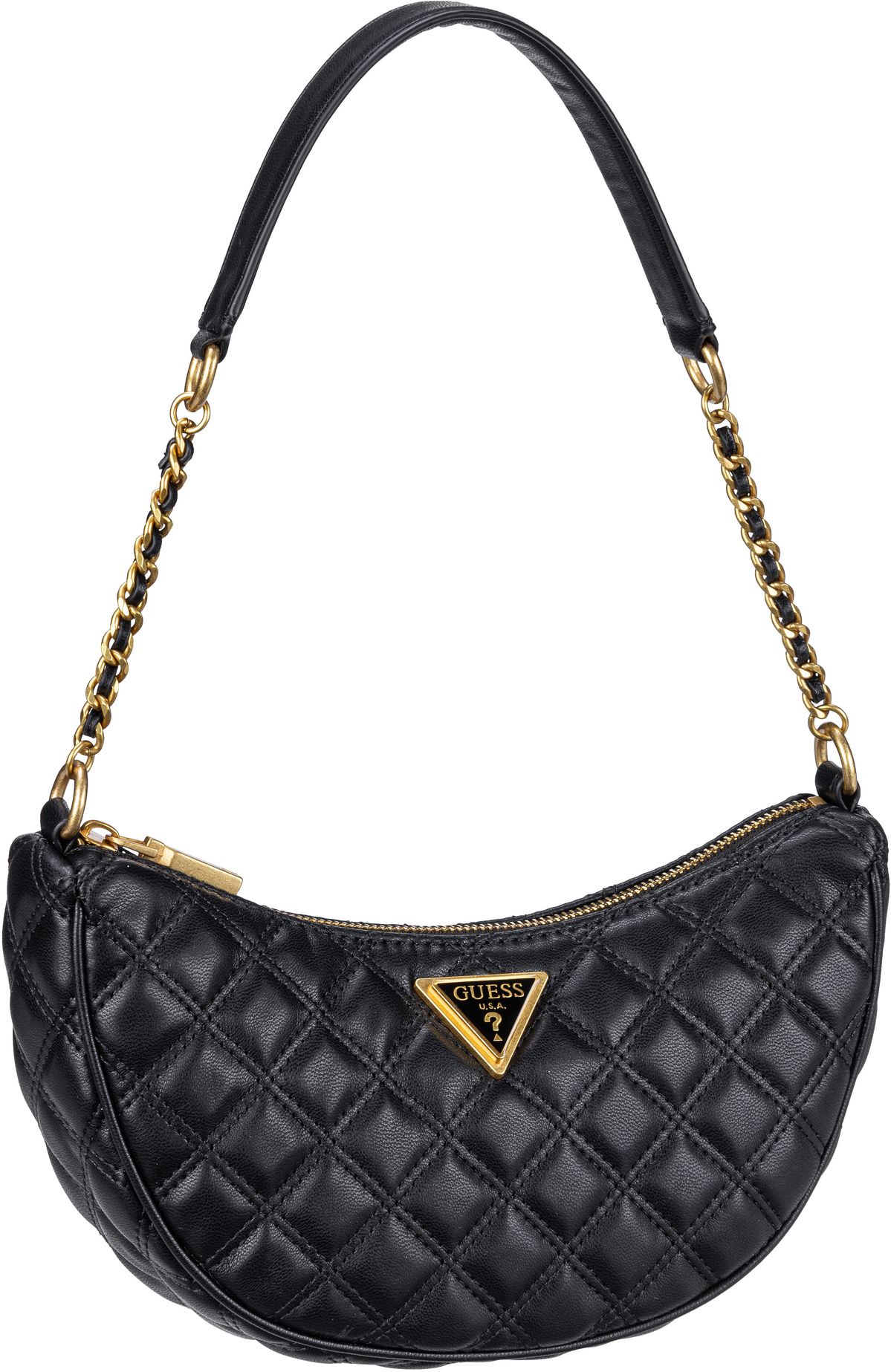 Guess Giully Top Zip Shoulder Bag  in Schwarz (2.4 Liter), Abendtasche von Guess