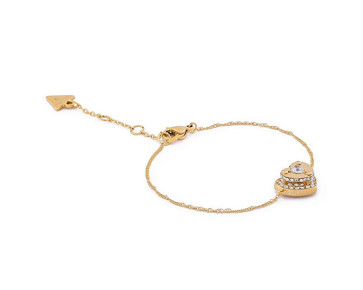Guess Gliederarmband Damen-Pave Goldfarben S von Guess