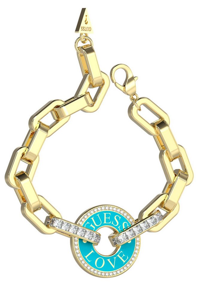 Guess Gliederarmband Love Maxi Goldfarben von Guess