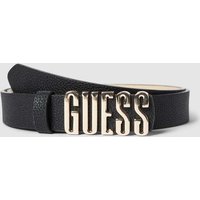 Guess Gürtel mit Label-Detail Modell 'MERIDIAN' in Black, Größe 90 von Guess