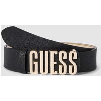 Guess Gürtel mit Label-Zierbesatz in Black, Größe 85 von Guess