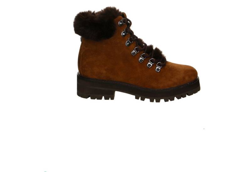 Guess Guess Velour Schnürstiefelette braun Stiefelette von Guess