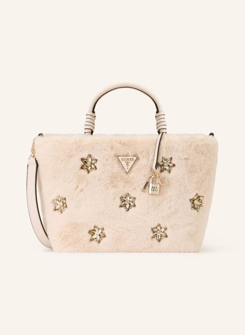 Guess Handtasche Shaida Mit Schmucksteinen weiss von Guess