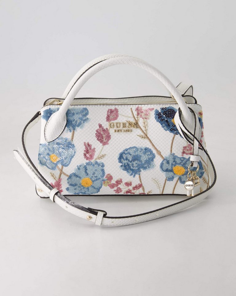 Guess Umhängetasche Zaria Small Girlfriend Satchel, Obermaterial: Sonstiges Material von Guess
