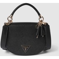 GUESS Handtasche in unifarbenem Design Modell 'GIZELE in Black, Größe One Size von Guess