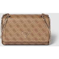 Guess Handtasche mit Kettenriemen Modell 'NOELLE CONVERTIBLE' in Beige, Größe One Size von Guess