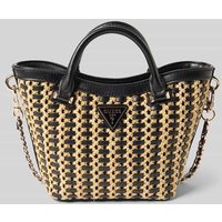 Guess Handtasche mit Label-Applikation Modell 'ATALIA MINI TOTE' in Black, Größe 1 von Guess
