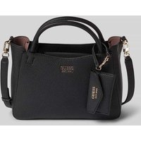 Guess Handtasche mit Label-Applikation Modell 'BRENTON' in Black, Größe 1 von Guess
