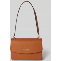 Guess Handtasche mit Label-Applikation Modell 'CALISTA' in Cognac, Größe 1 von Guess