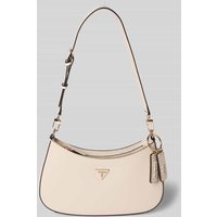 Guess Handtasche mit Label-Applikation Modell 'CALISTA' in Ecru, Größe 1 von Guess