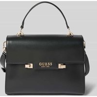 Guess Handtasche mit Label-Applikation Modell 'ECO ALDITH' in Black, Größe 1 von Guess