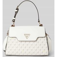 Guess Handtasche mit Label-Applikation Modell 'G WAVE' in Stein, Größe 1 von Guess