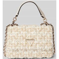 Guess Handtasche mit Label-Applikation Modell 'GIULLY' in Sand, Größe 1 von Guess