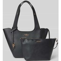 Guess Handtasche mit Label-Applikation Modell 'HELINA' in Black, Größe 1 von Guess