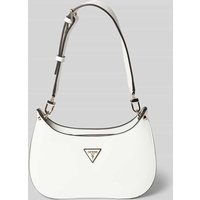 Guess Handtasche mit Label-Applikation Modell 'MERIDIAN MINI' in Stein, Größe One Size von Guess